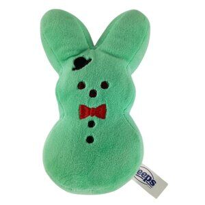 Peeps Green Bunny Bow Tie Top Hat Marshmallow Scented Easter 6" Plush